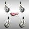 Service Caster 4 Inch 316SS Thermoplastic Rubber Swivel 1-1/4 Inch Stem Caster Brake SCC, 2PK SCC-SS316EX20S414-TPRB-2-TLB-2-114 - alternate 5